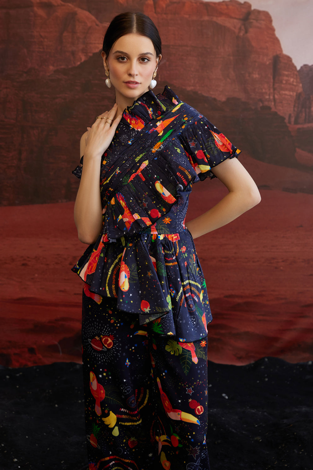 Cabo Spice Cross Shoulder Top