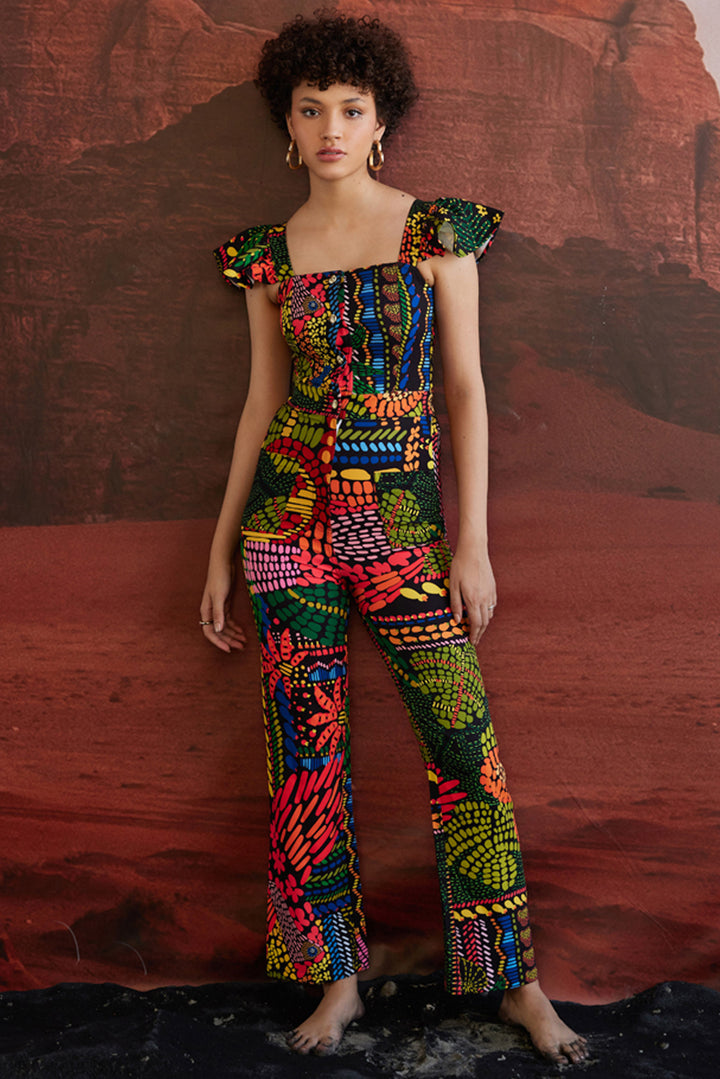 Tulum Spice Frill Jumpsuit