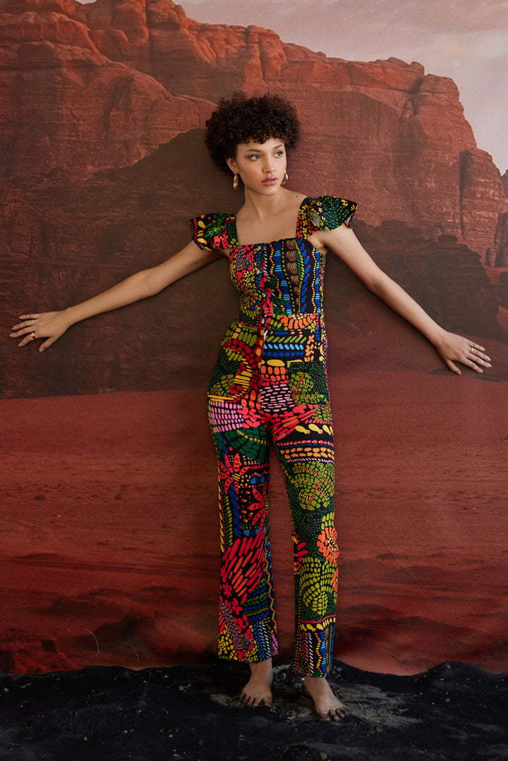 Tulum Spice Frill Jumpsuit