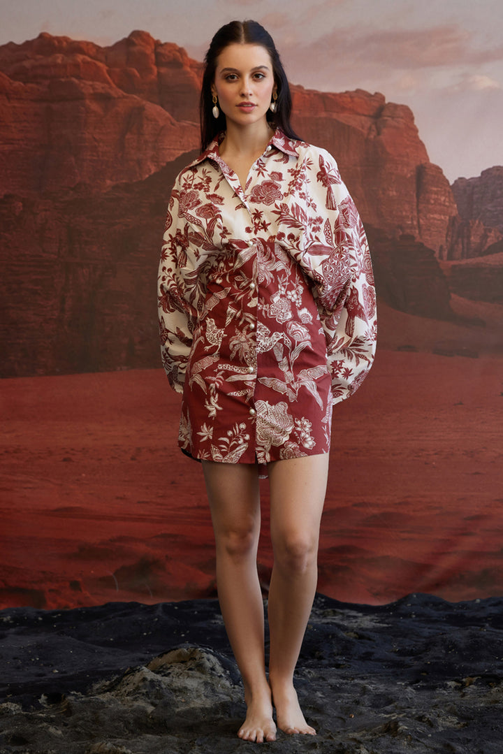 Carmine Kimono Dress