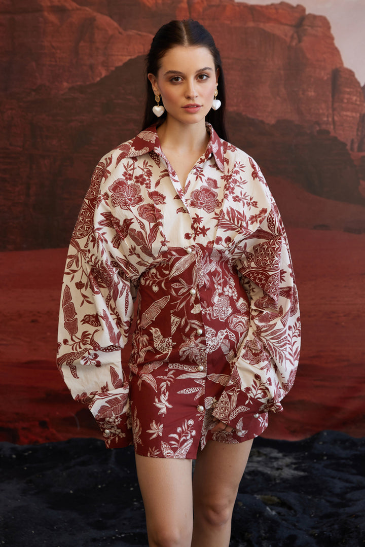 Carmine Kimono Dress
