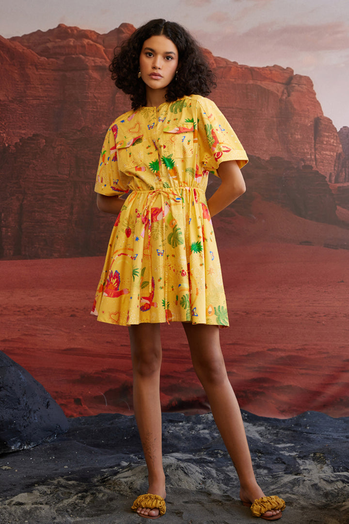 Cabo Mocha String Short Dress