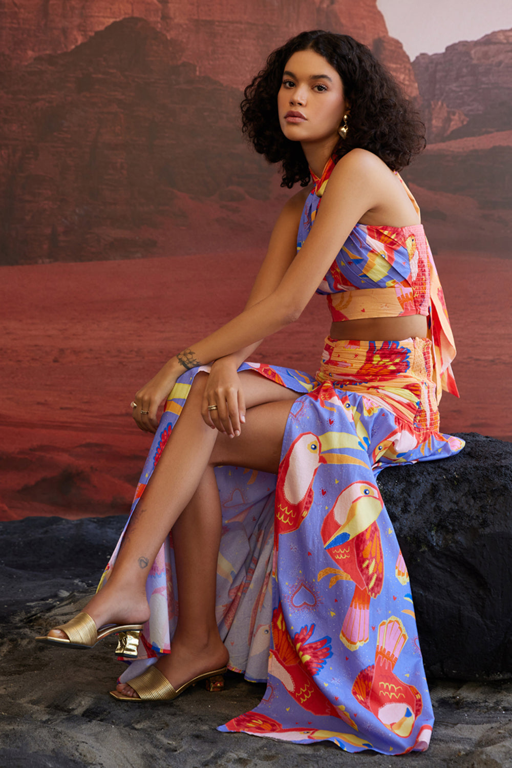 Maccau Gathered Skirt