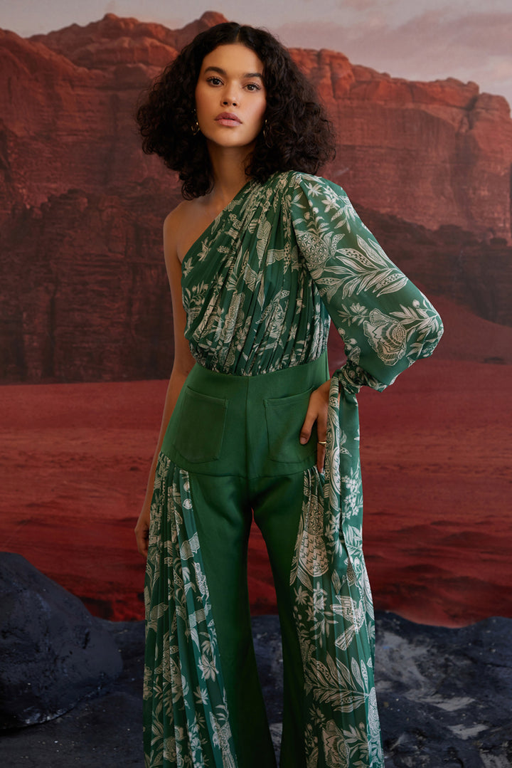 Taha'a Pleated Jumpsuit