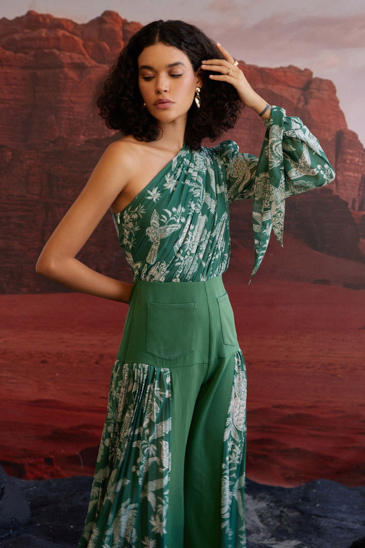 Taha'a Pleated Jumpsuit