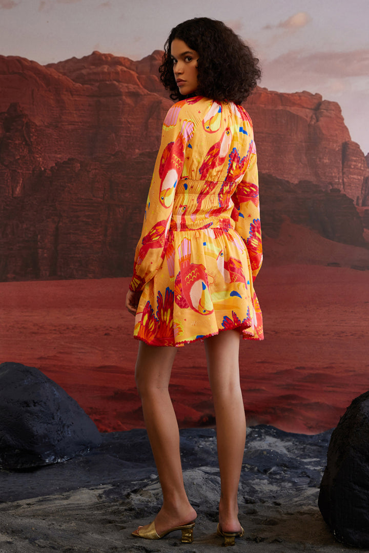Maccau Gold Smock Dress
