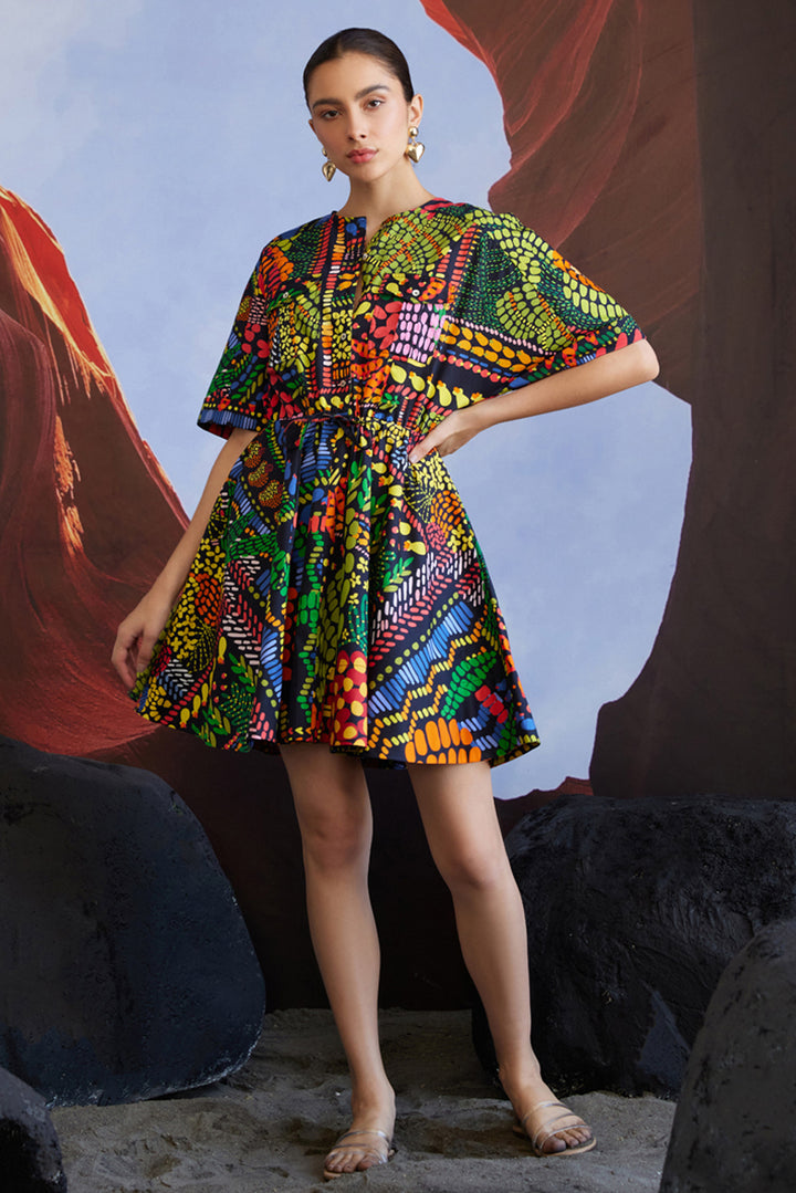 Tulum Spice String Short Dress