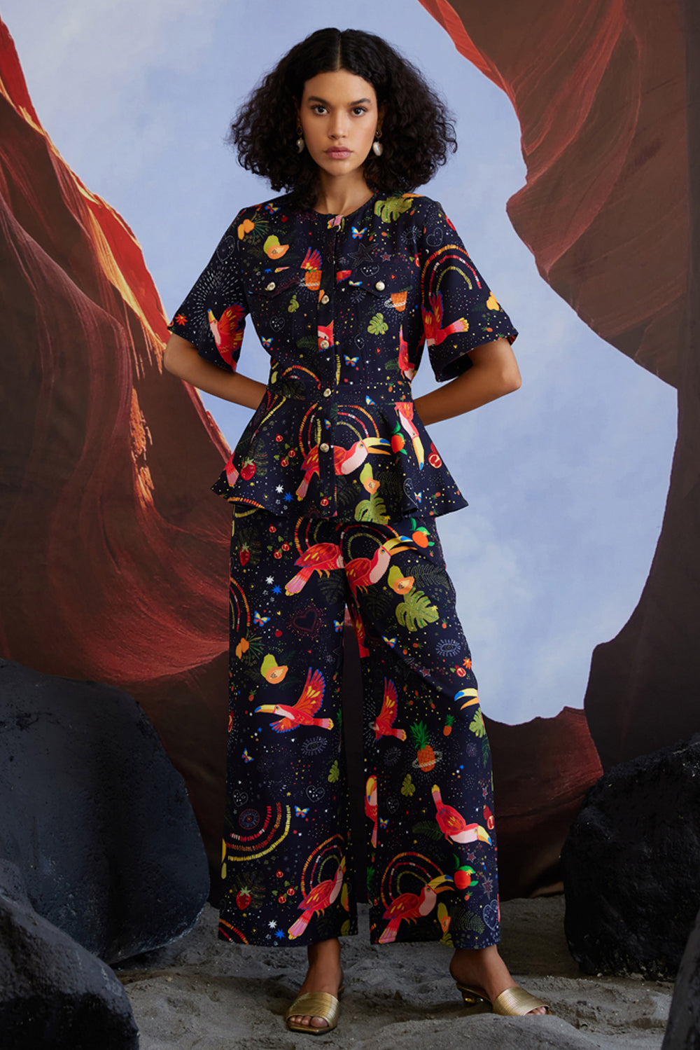 Cabo Spice Peplum Trousers