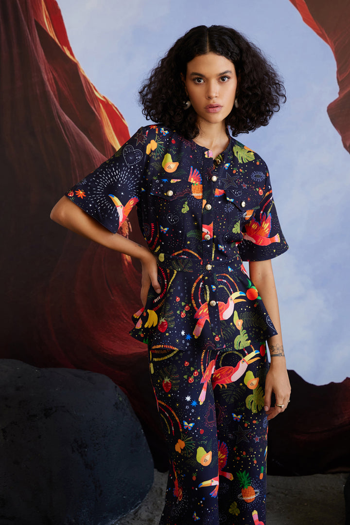 Cabo Spice Peplum Trousers