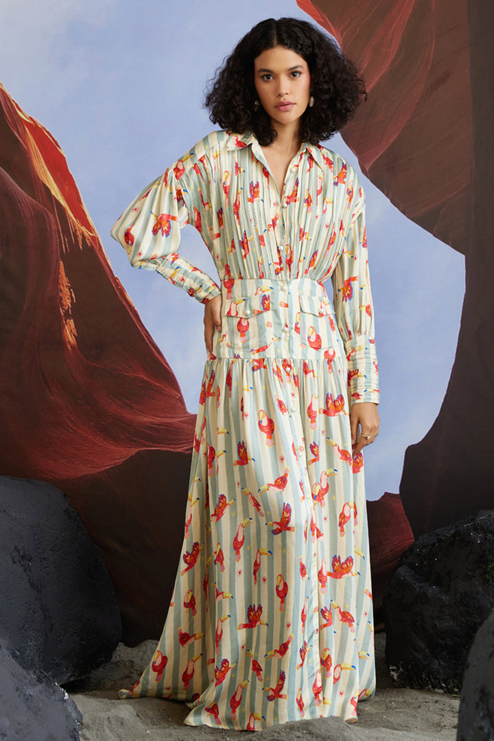 Maccau Streak Resort Dress