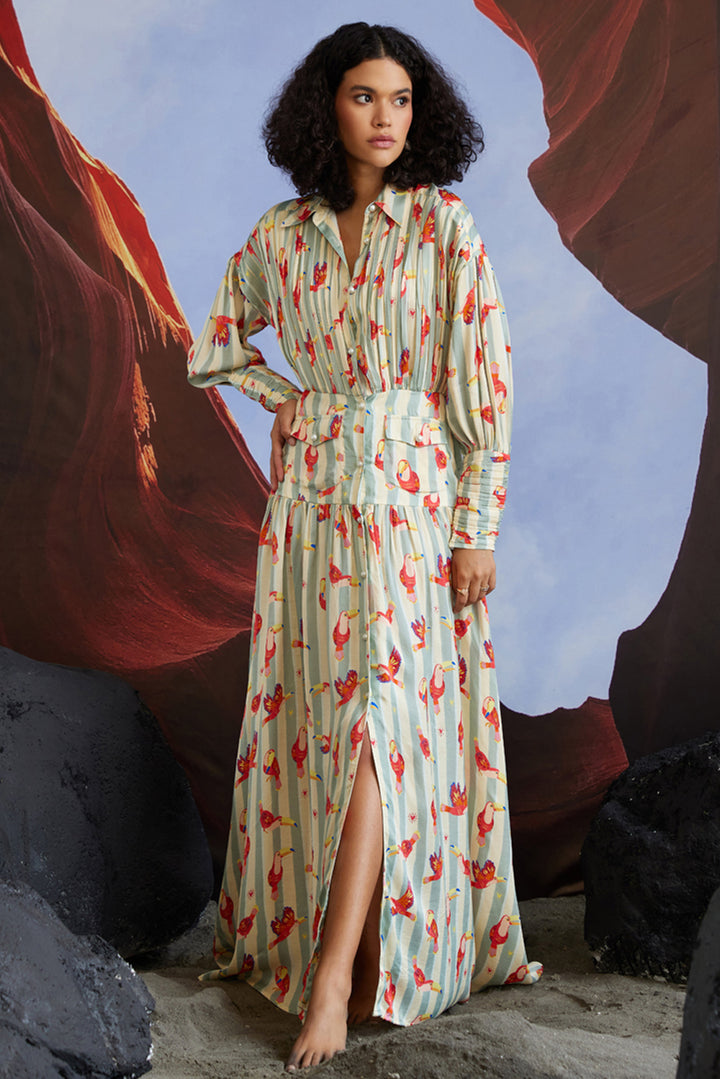 Maccau Streak Resort Dress