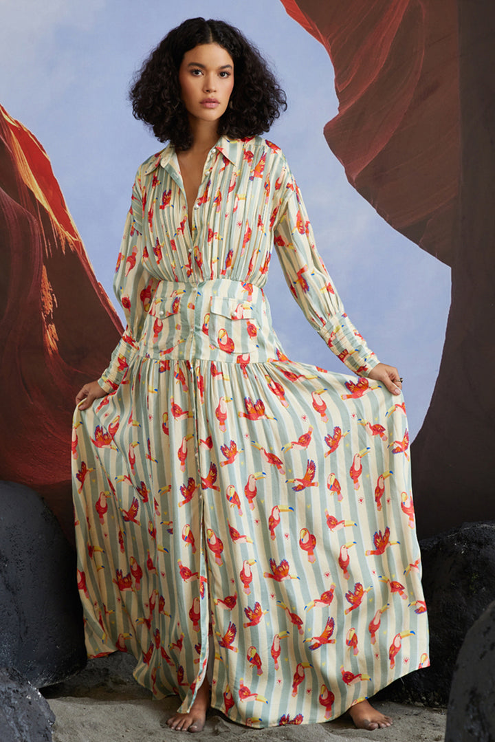 Maccau Streak Resort Dress