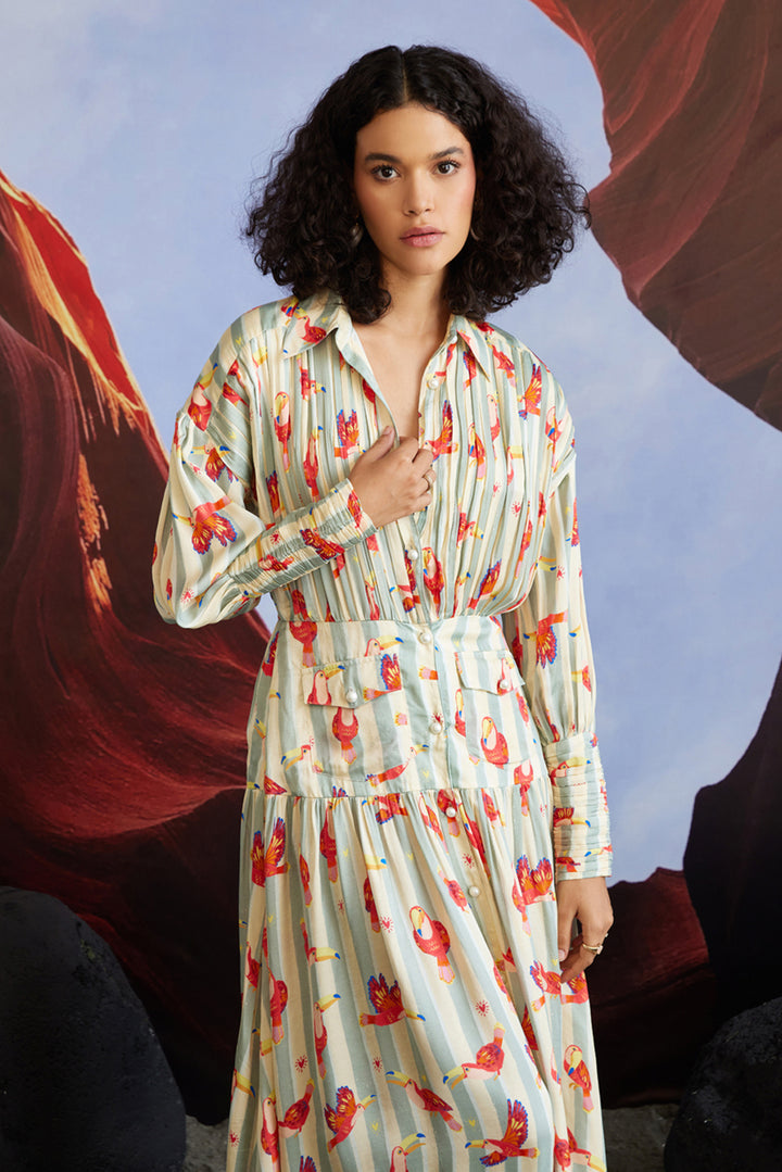 Maccau Streak Resort Dress