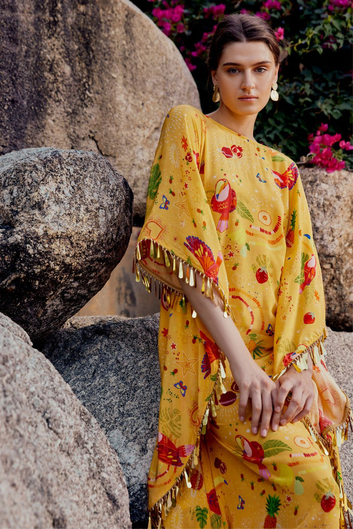 Cabo Mocha Kaftan Dress