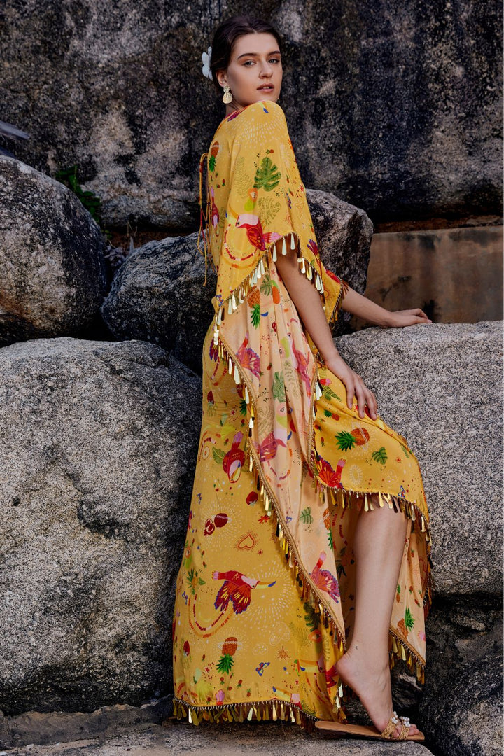 Cabo Mocha Kaftan Dress