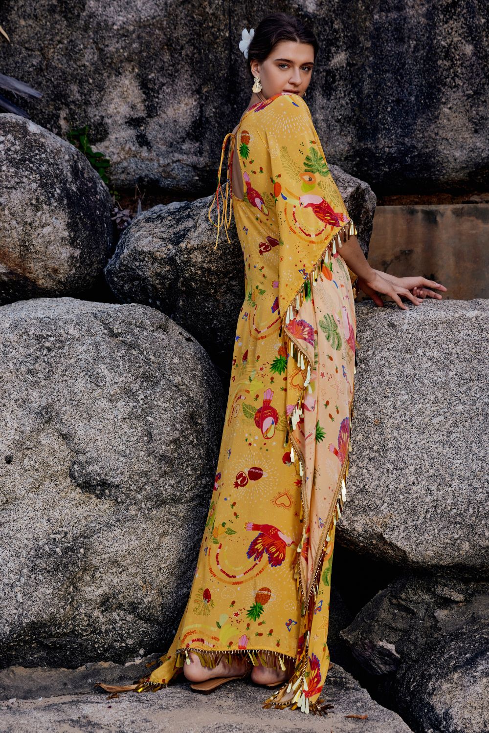 Cabo Mocha Kaftan Dress
