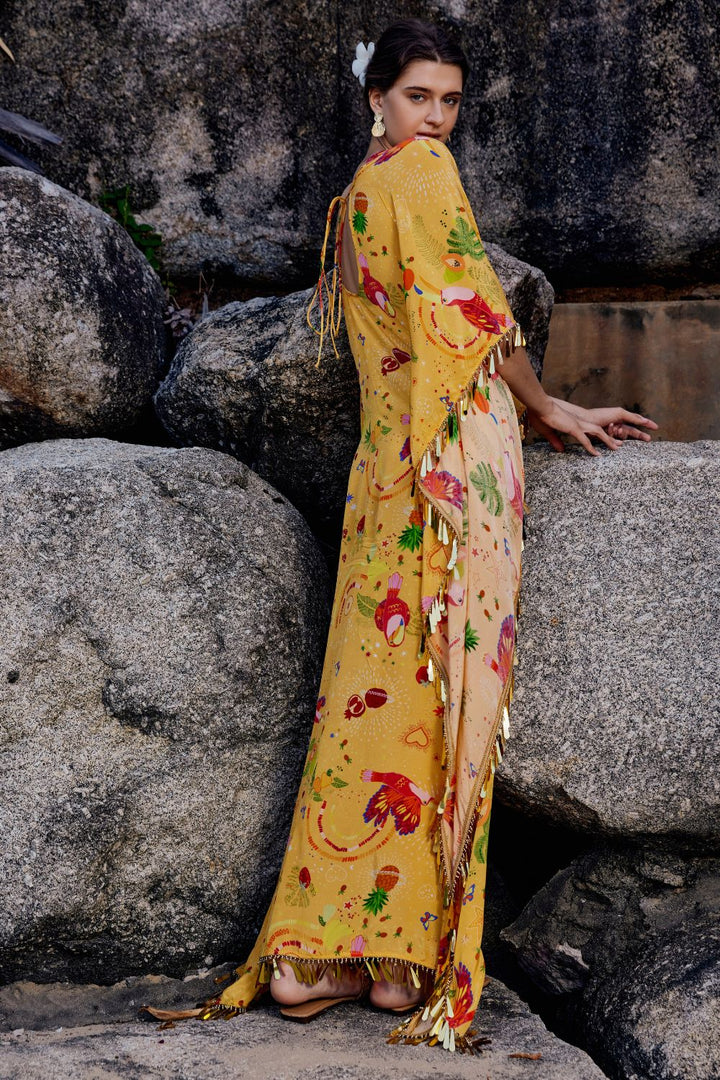 Cabo Mocha Kaftan Dress