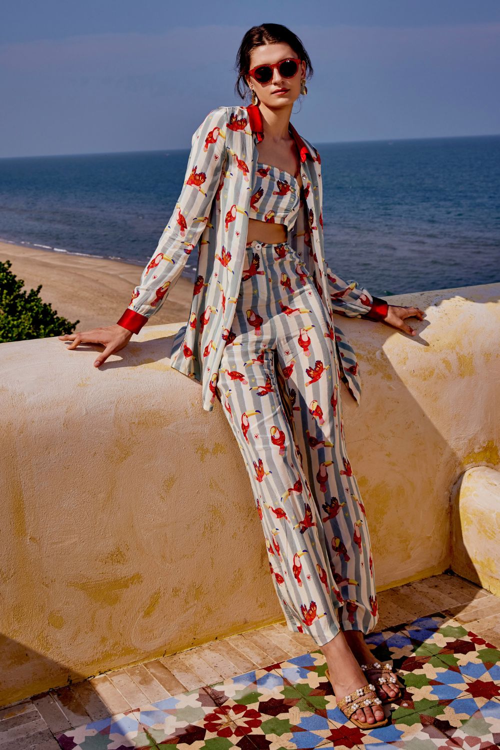 Maccau Streak Lounge Co-ord