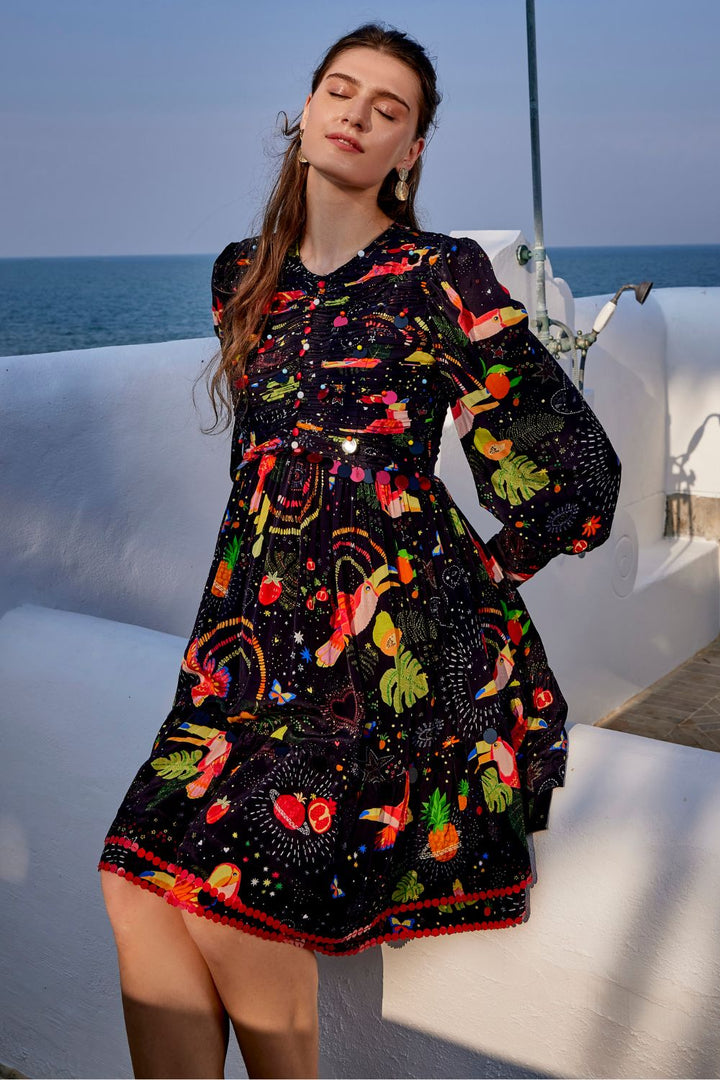 Cabo Spice Puff Dress
