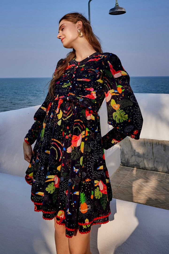 Cabo Spice Puff Dress