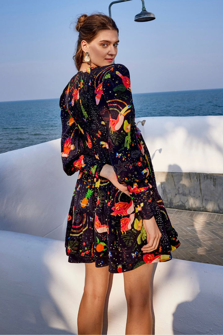 Cabo Spice Puff Dress