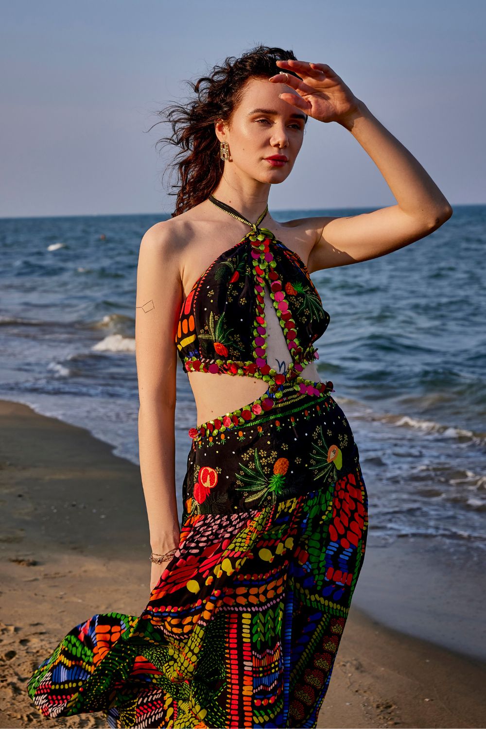 Tulum Spice Halter Dress