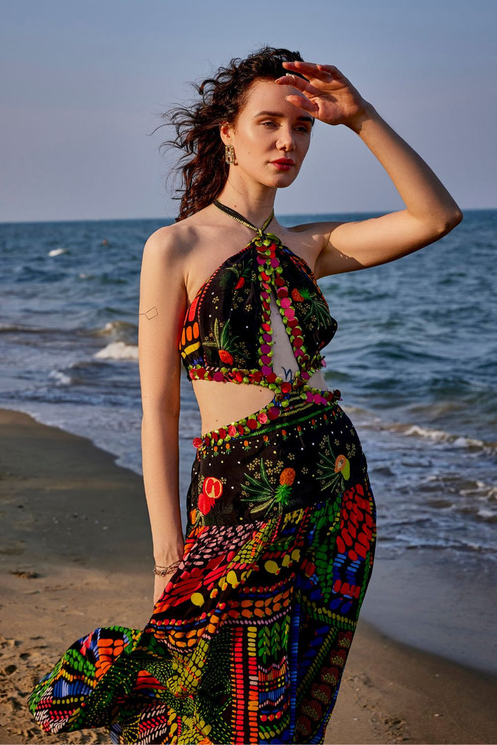 Tulum Spice Halter Dress