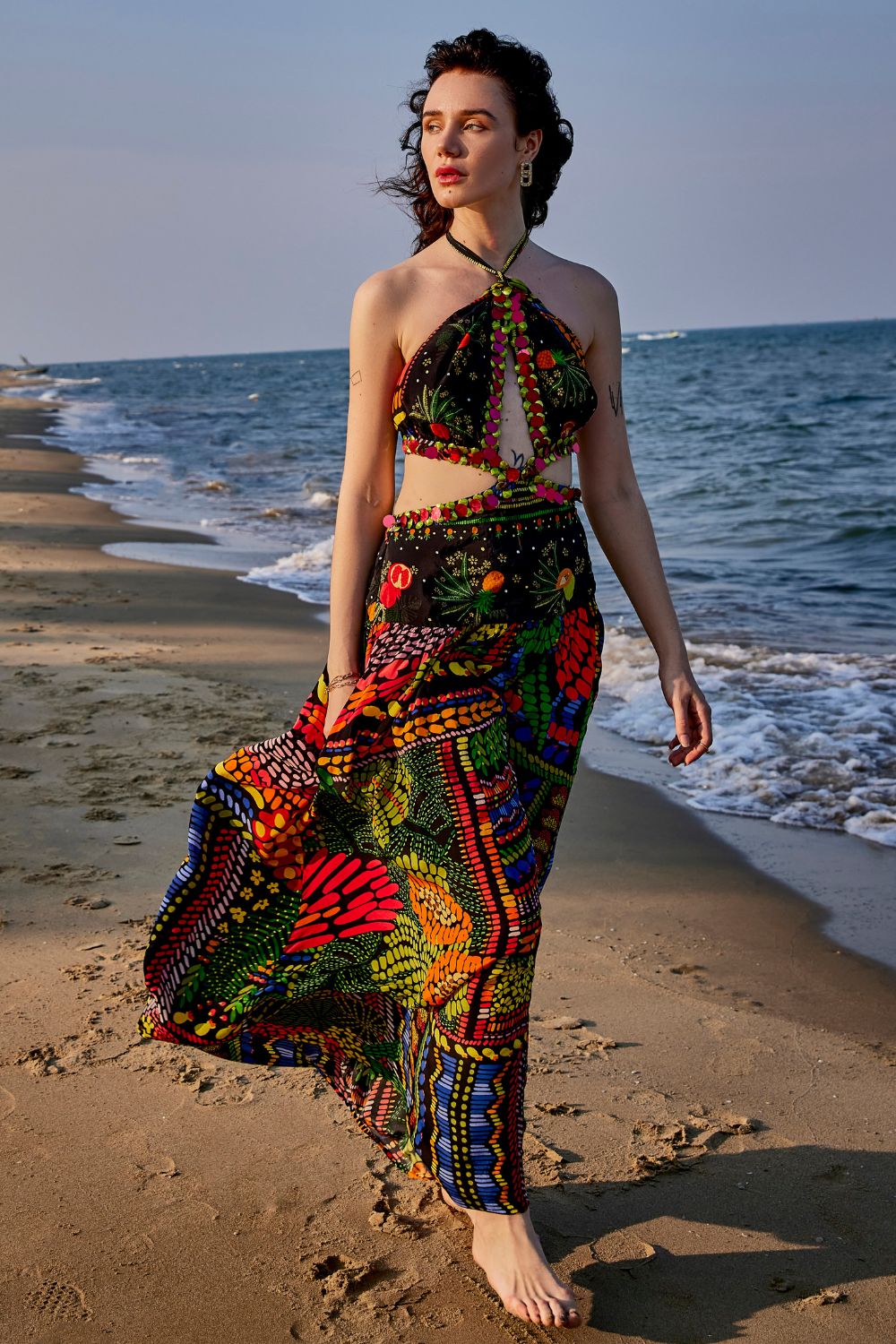 Tulum Spice Halter Dress