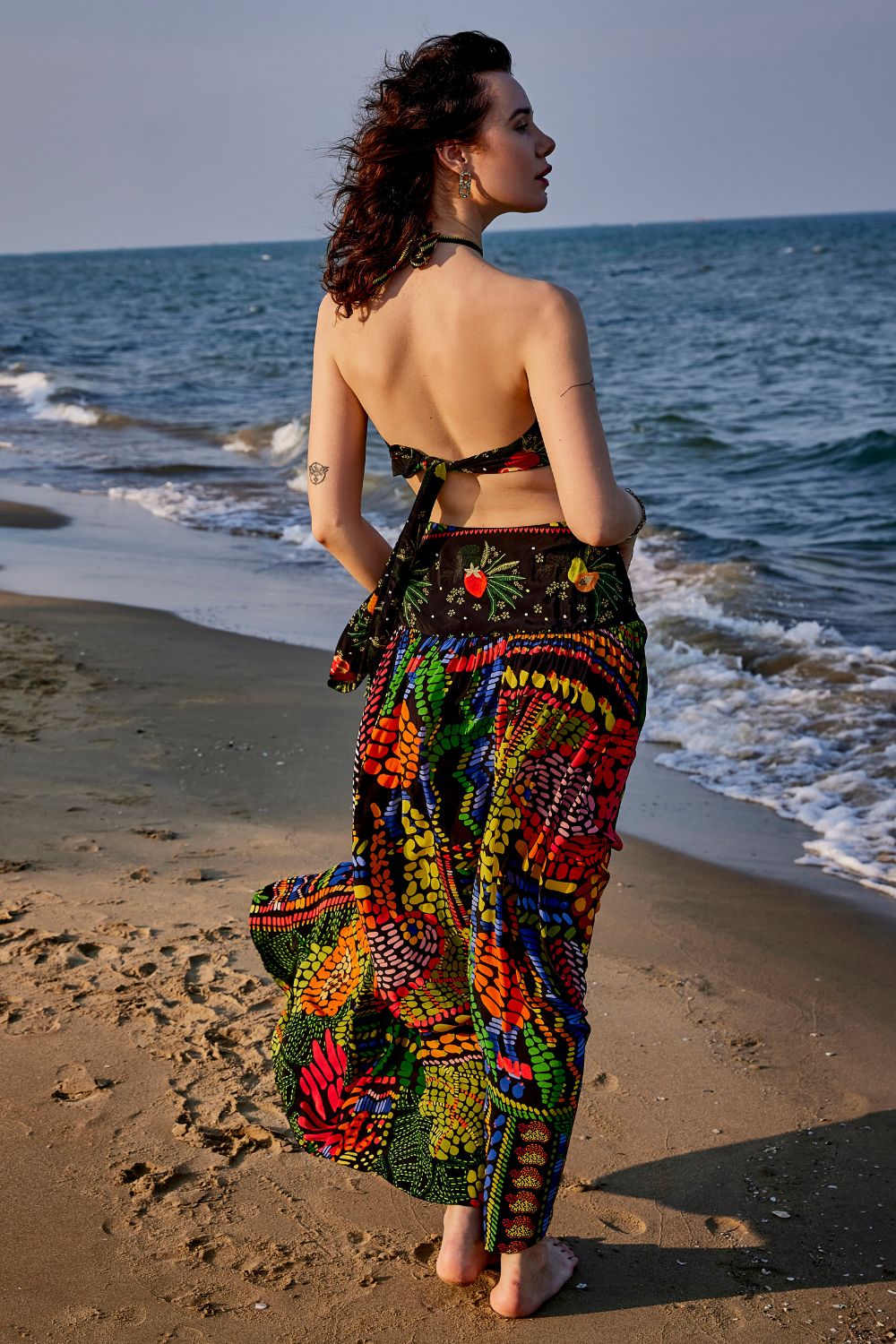 Tulum Spice Halter Dress