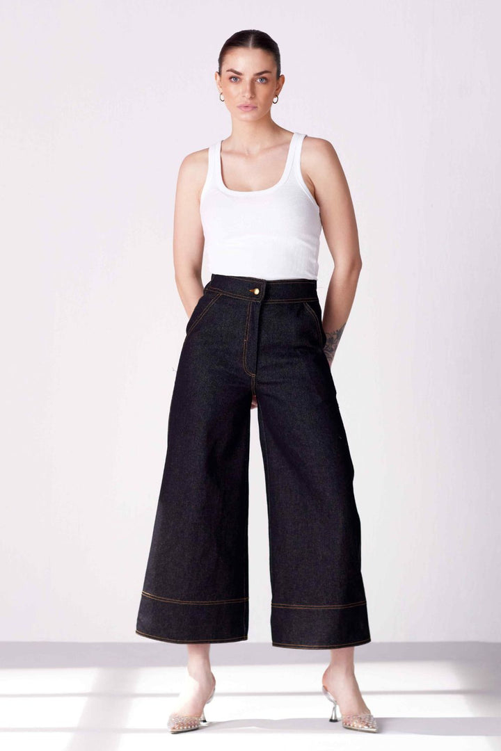 Charcoal Embellished Trouser