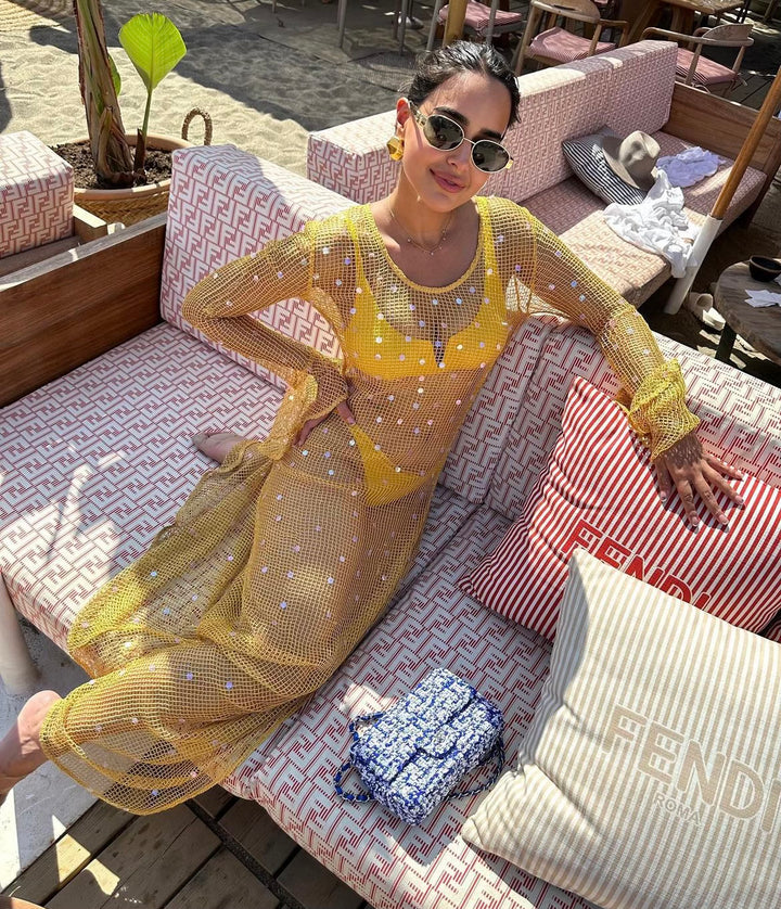 Yellow Beach Coverup