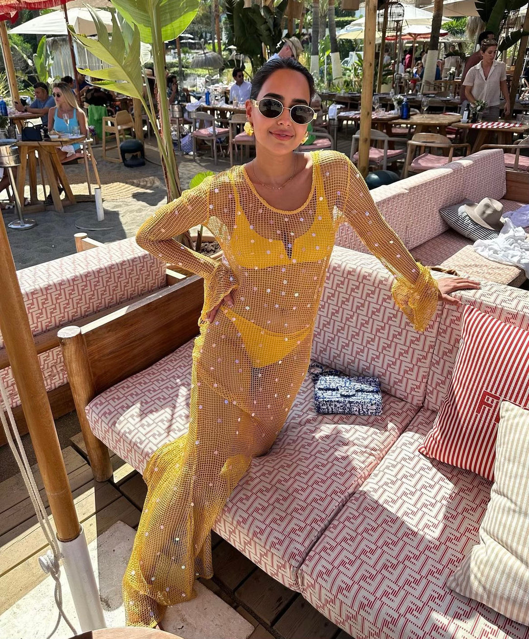 Yellow Beach Coverup