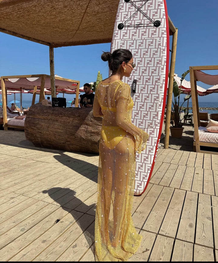 Yellow Beach Coverup