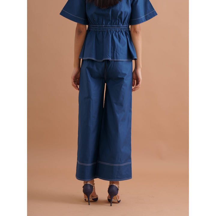 Berry Contrasting Co-ord Top - ANI CLOTHING