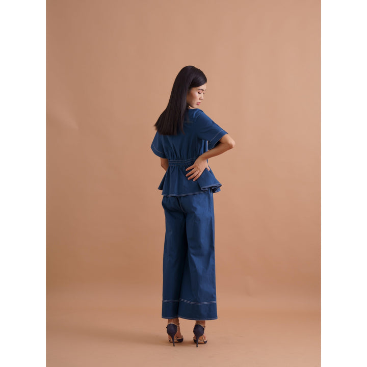 Berry Contrasting Co-ord Top - ANI CLOTHING