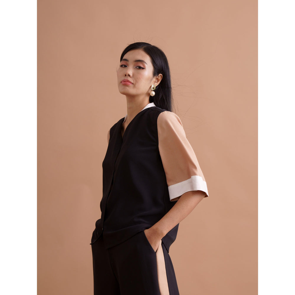 Flesh Panel Co-ord Trousers - ANI CLOTHING