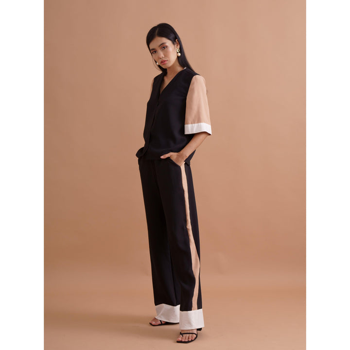 Flesh Panel Co-ord Trousers - ANI CLOTHING