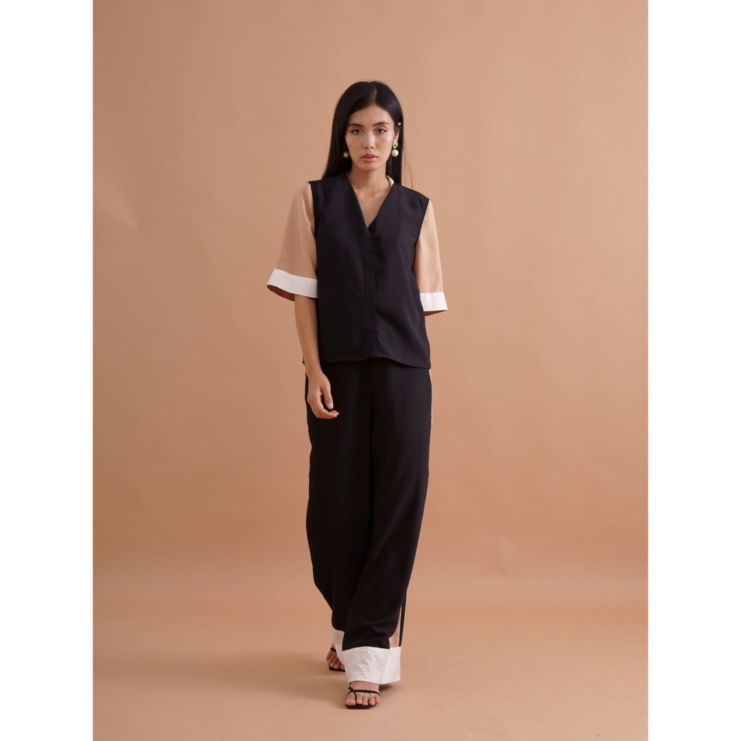 Flesh Panel Co-ord Trousers - ANI CLOTHING