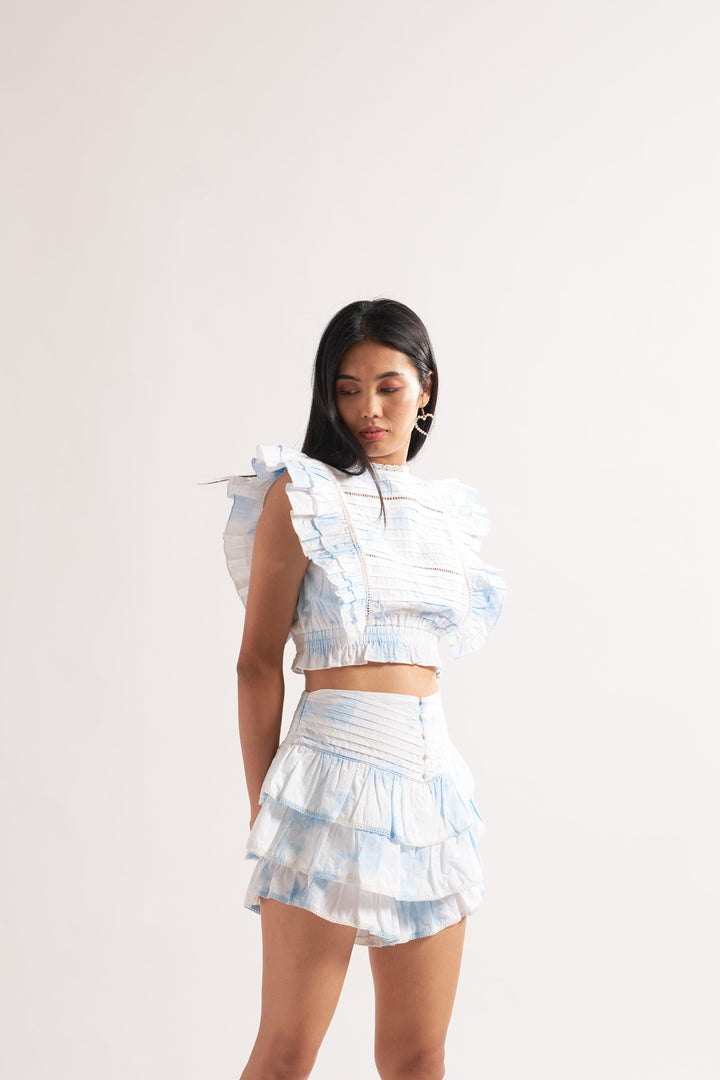 Blue Tie-Dye Co-ord Set - ANI CLOTHING