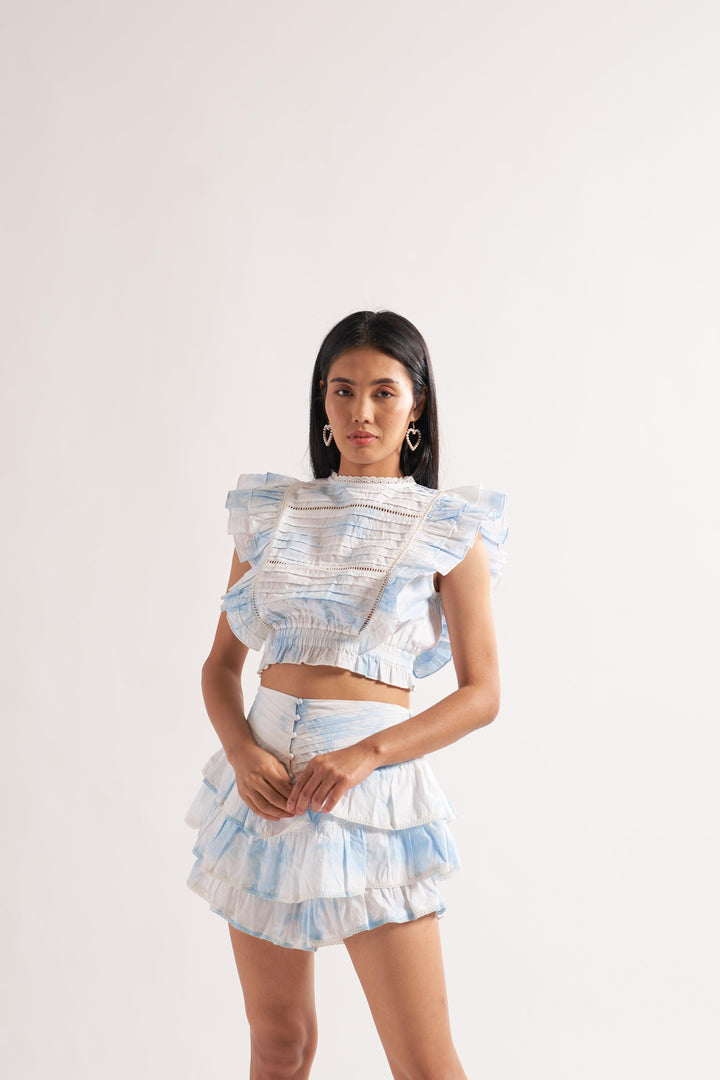Blue Tie-Dye Co-ord Set - ANI CLOTHING