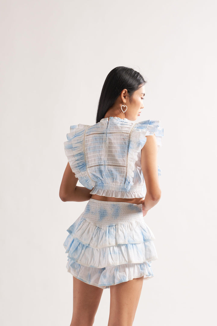 Blue Tie-Dye Co-ord Set - ANI CLOTHING
