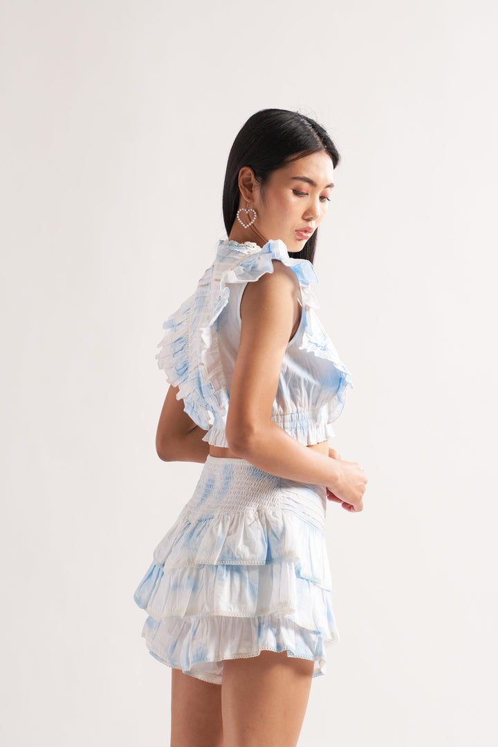 Blue Tie-Dye Co-ord Set - ANI CLOTHING