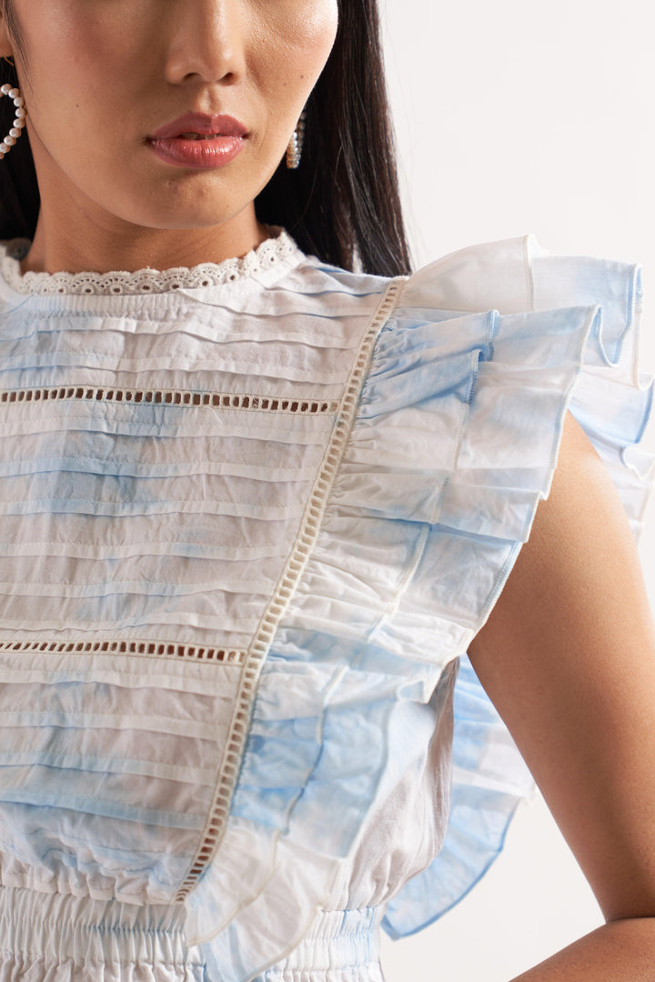 Blue Tie-Dye Co-ord Set - ANI CLOTHING