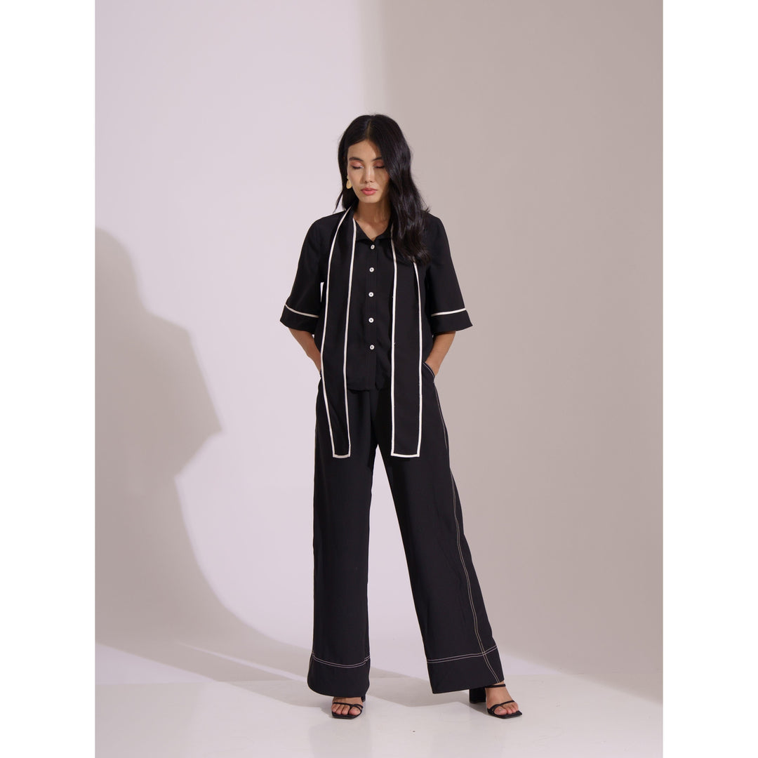 Block Lace Panel Co-ord Top - ANI CLOTHING