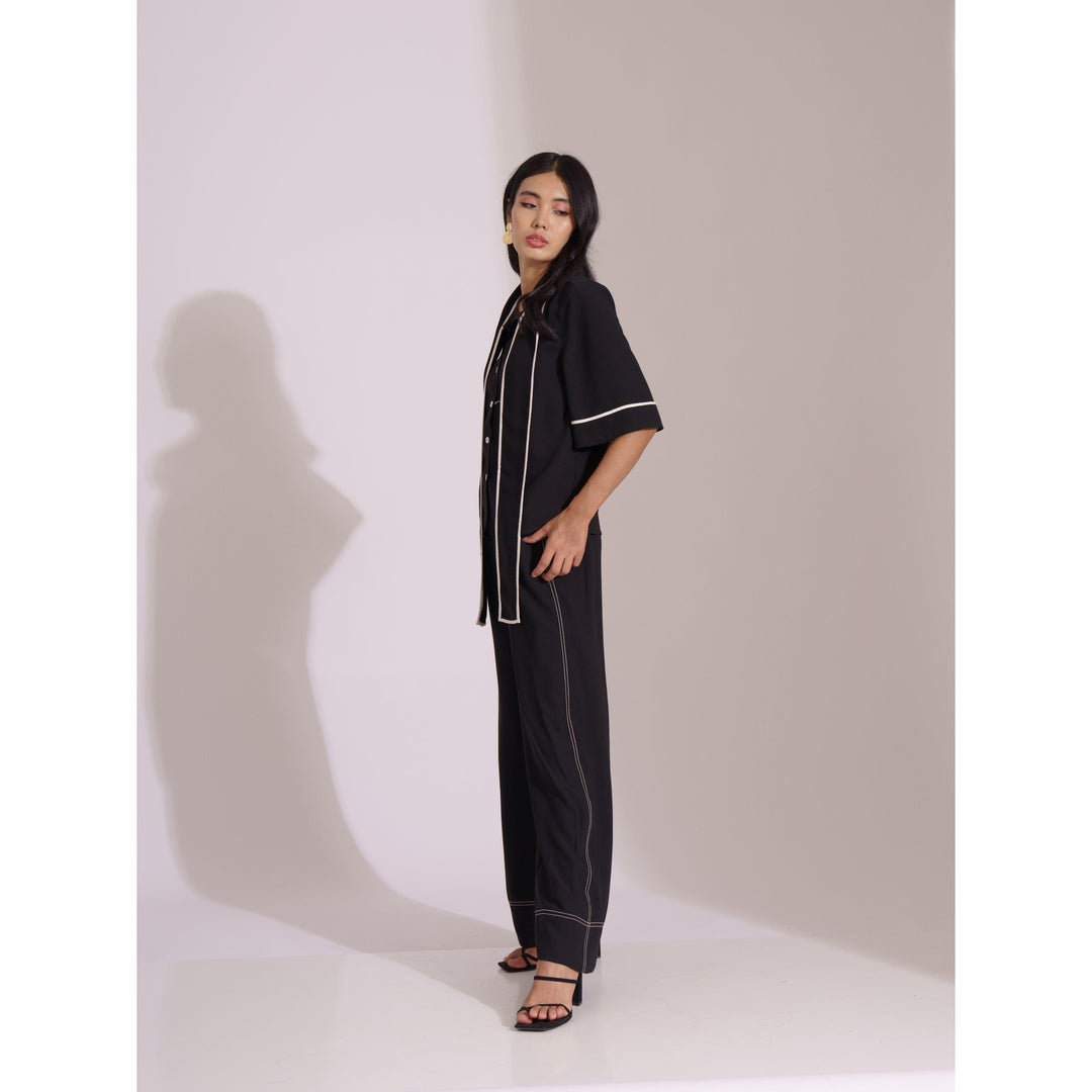 Block Lace Panel Co-ord Top - ANI CLOTHING