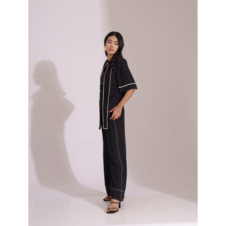 Block Lace Panel Co-ord Top - ANI CLOTHING