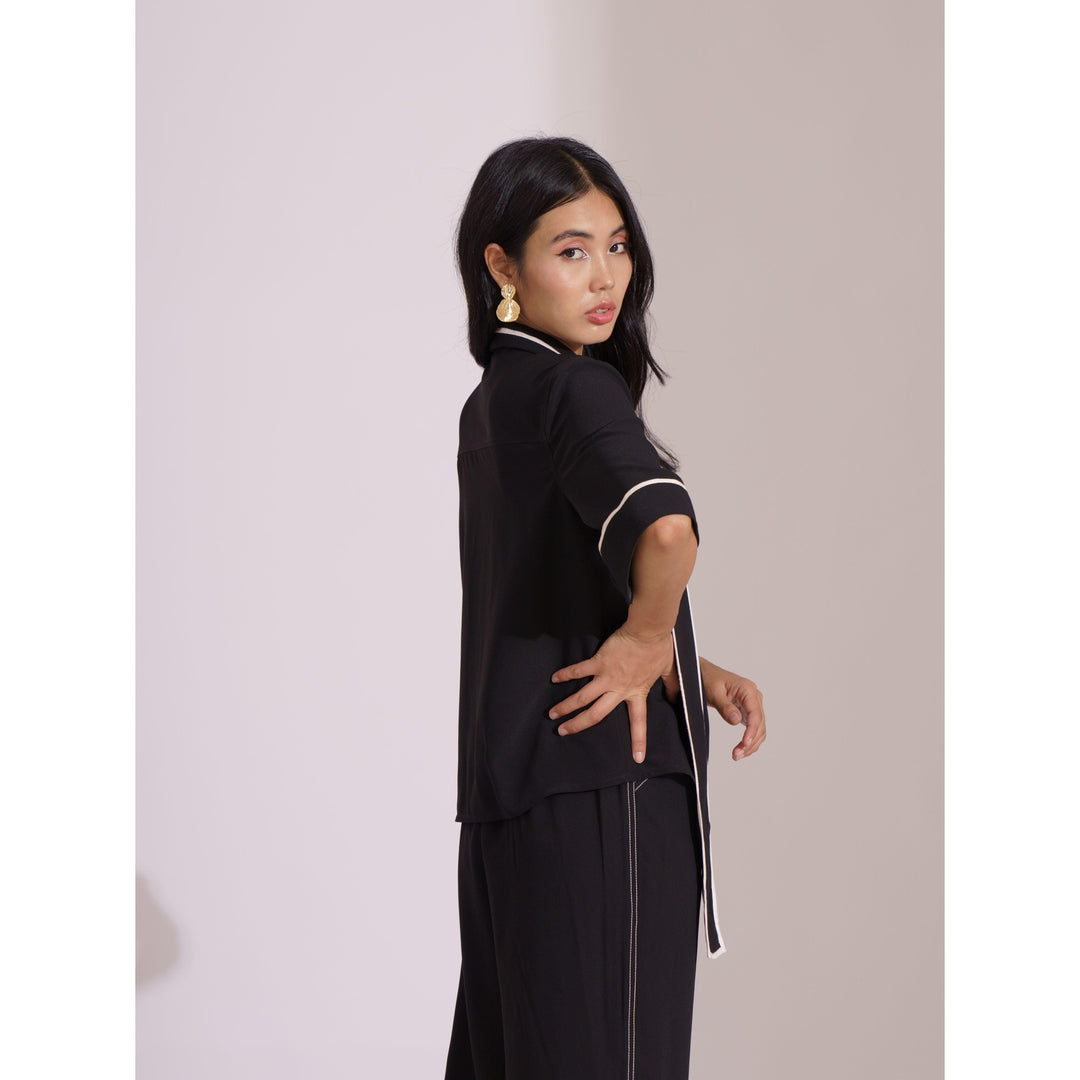 Block Lace Panel Co-ord Top - ANI CLOTHING