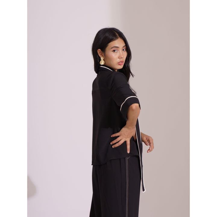 Block Lace Panel Co-ord Top - ANI CLOTHING