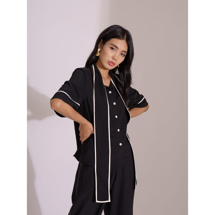 Block Lace Panel Co-ord Top - ANI CLOTHING