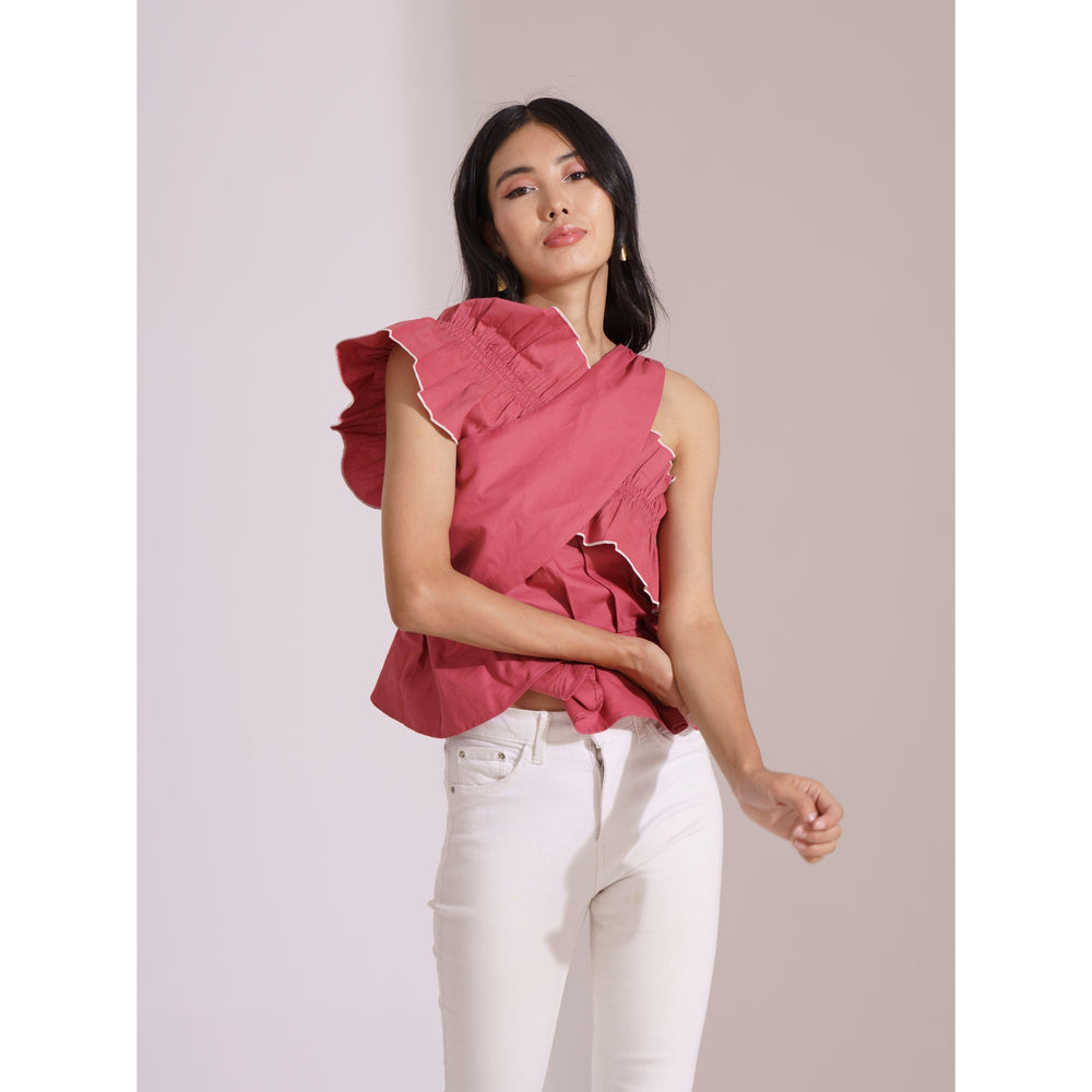 Ruby Criss-Cross Blouse - ANI CLOTHING
